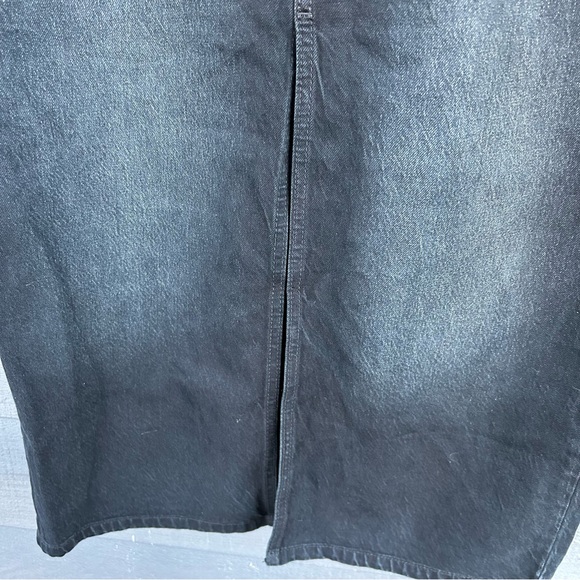Free People We The Free Calabasas Midi Denim Skirt size 12 - Picture 3 of 5